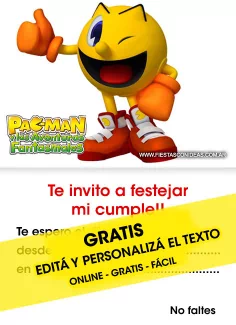 Invitaciones de Pacman
