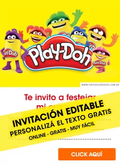 Invitaciones de Play Doh
