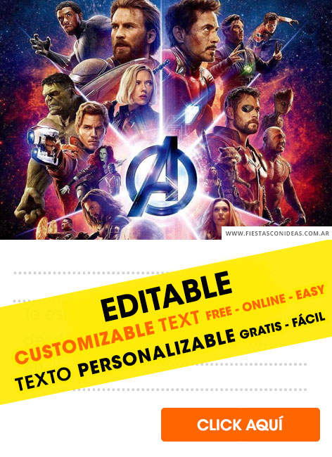 Avengers invitation