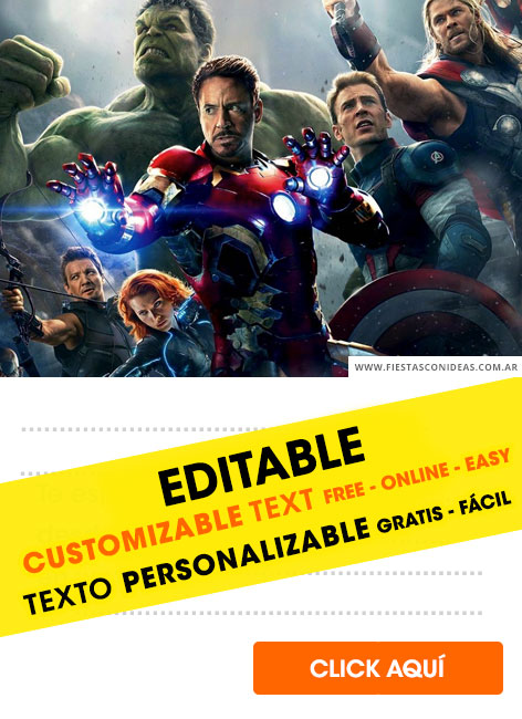 21 Free Avengers Birthday Invitations For Edit Customize Print Or Send Via Whatsapp Fiestas Con Ideas
