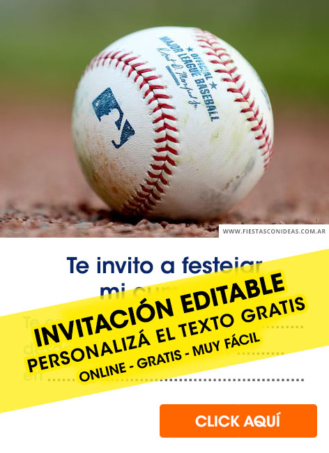 Baseball invitation