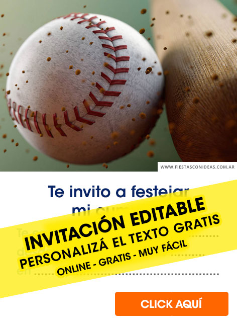 convite Baseball