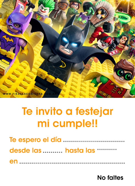 Batman invitation