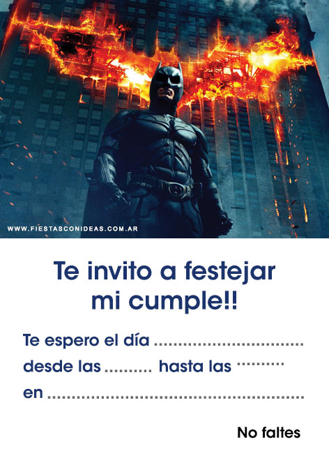 convite Batman