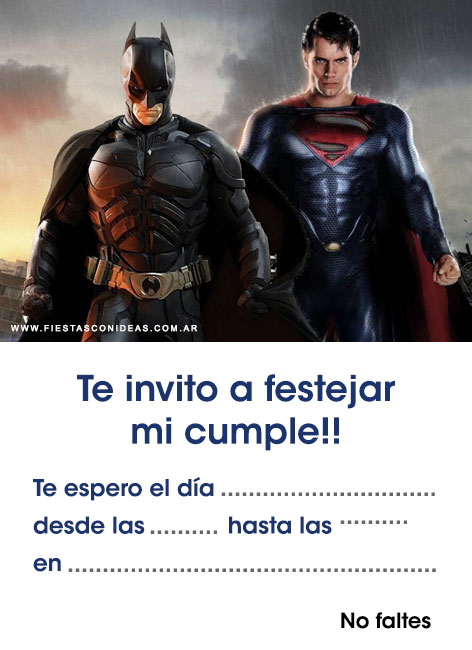 convite Batman