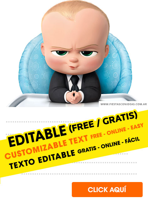 9 Free The Boss Baby Birthday Invitations For Edit - free printable roblox birthday invitations birthday