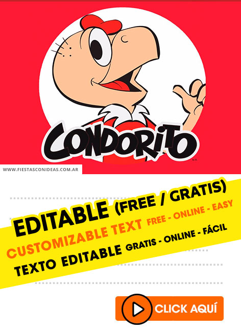 Condorito invitation