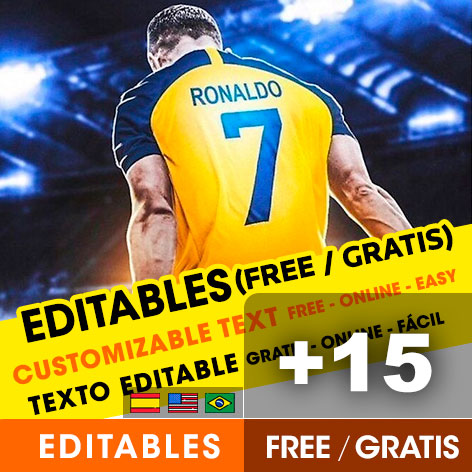 15 Convites de aniversário Cristiano Ronaldo (CR7) para editar grátis (WhatsApp e Imprimir)