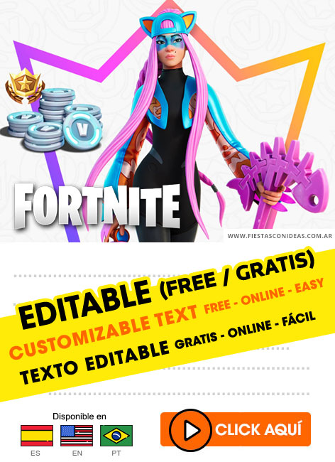 convite Fortnite