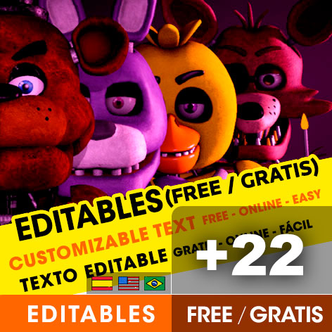 22 Five Nights at Freddys (Fnaf) party invitation templates free