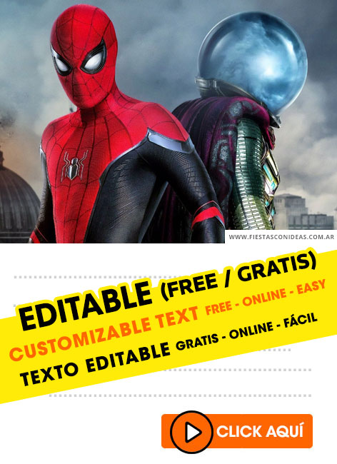 34 Tarjetas De Cumpleaños De Spiderman Hombre Araña - iron spider man suit infinity war roblox