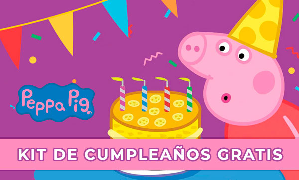 Nuevo Kit de cumpleaños de PEPPA PIG Gratis para imprimir