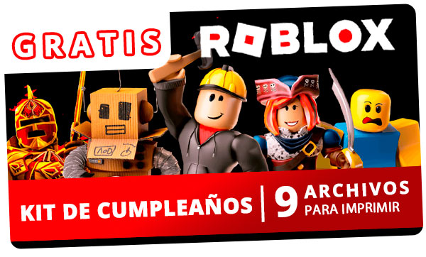 Nuevo Kit de cumpleaños de ROBLOX Gratis para imprimir