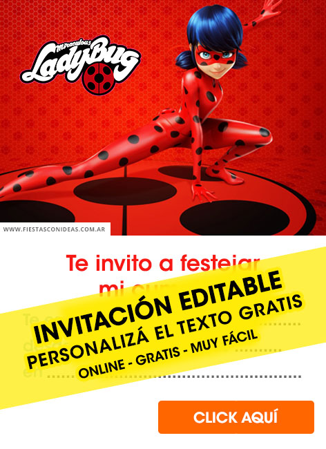 Miraculous Ladybug invitation