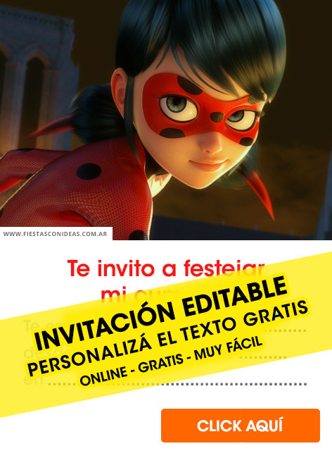 Miraculous Ladybug invitation