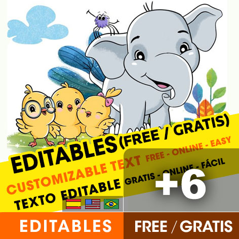 [+6] Free NICK JR. CANTICOS birthday invitations for edit, customize, print or send via Whatsapp