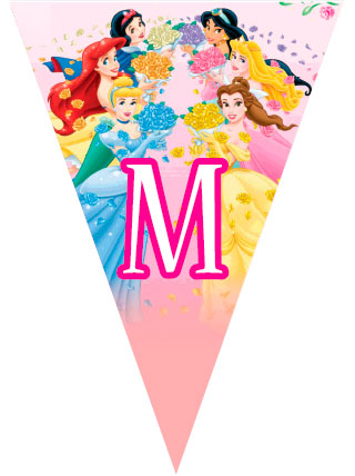 Princesas de Disney | Banderines para imprimir gratis