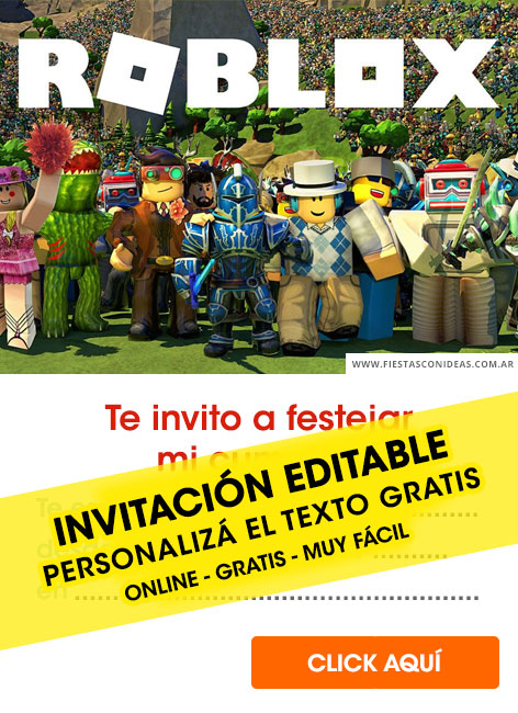 6 Free Roblox Birthday Invitations For Edit Customize Print Or