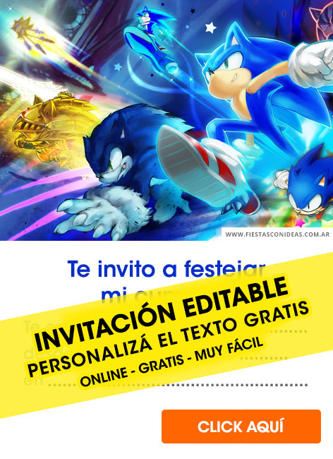 convite Sonic