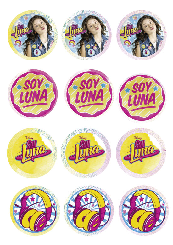 Soy Luna | Toppers, stickers, etiquetas de Soy Luna imprimibles - Tanda 1