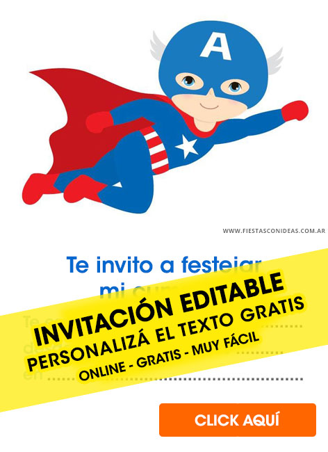 Superheroes invitation