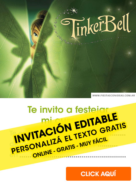 Invitaciones de Tinker Bell