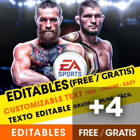 [+4] INVITACIONES de UFC Gratis / Free para editar, imprimir o enviar por Whatsapp