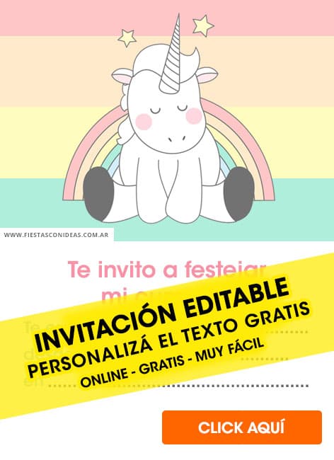 Unicorn invitation