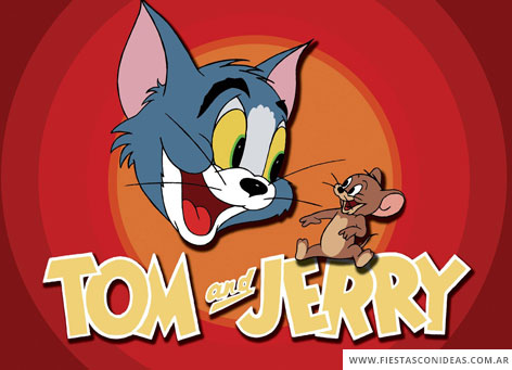 Tom and Jerry Pink Birthday Card Personalised with any wording