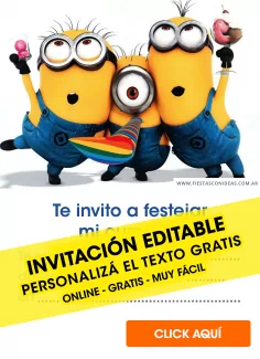 Minions invitation template