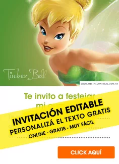 Tinkerbell invitation template