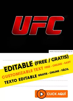UFC invitation template